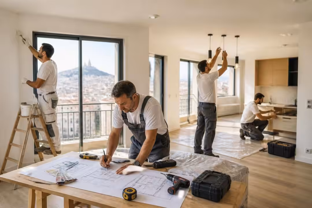 entreprise de rénovation intérieure à marseille, notre expertise garantit des transformations de qualité pour votre habitat. faites confiance à nos professionnels pour un intérieur rénové à votre goût.